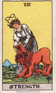 Strength-Tarot-Card-Meaning-Rider-Waite-Smith-Deck-Learn-How-to-Read-Tarot-from-The-Tarot-Medium